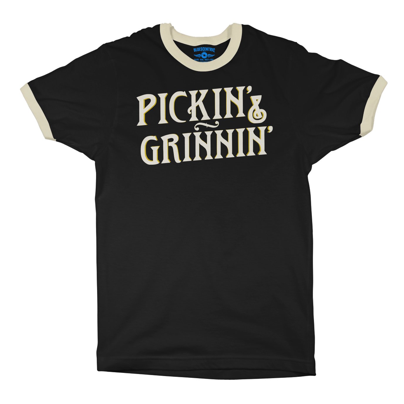 Pickin’ & Grinnin’ Bluegrass Ringer T-Shirt in default