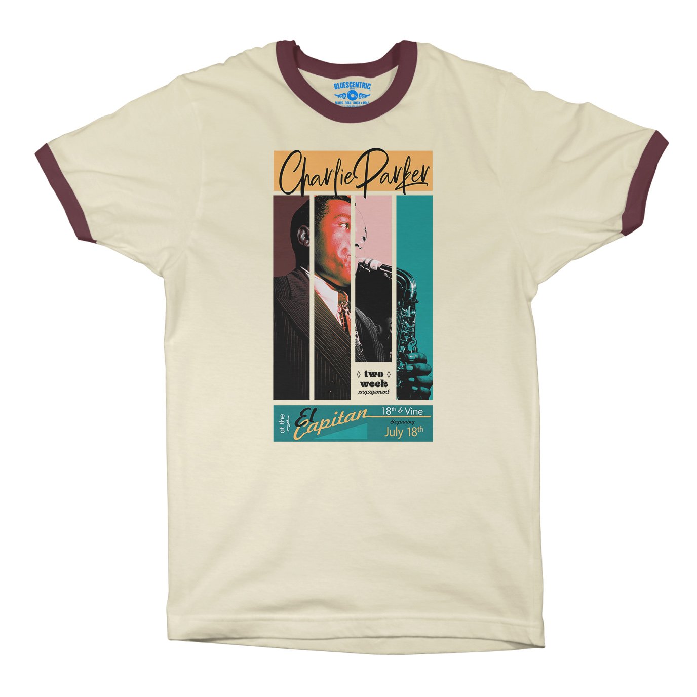 Graphic Charlie Parker 18th & Vine Ringer T-Shirt in default
