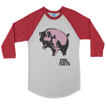 Pink Floyd Algie Pig Baseball T-Shirt in default