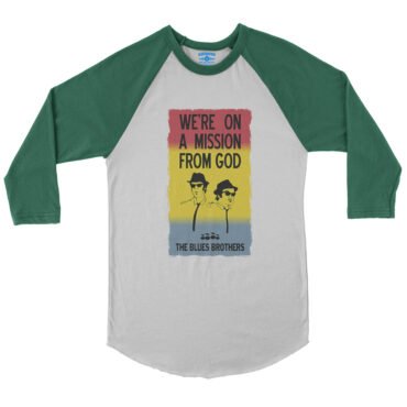 The Blues Brothers Poster Baseball T-Shirt in default