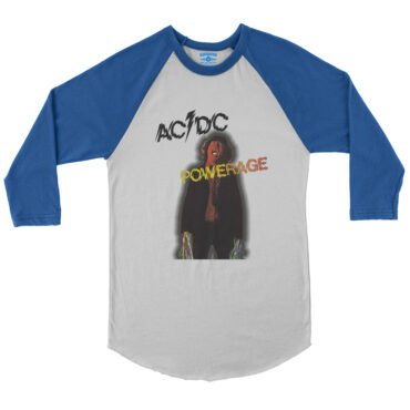 AC/DC Powerage Album Cover Baseball T-Shirt in default