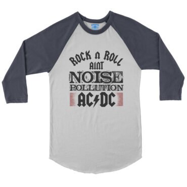 AC/DC Rock and Roll Ain’t Noise Pollution Baseball T-Shirt in default