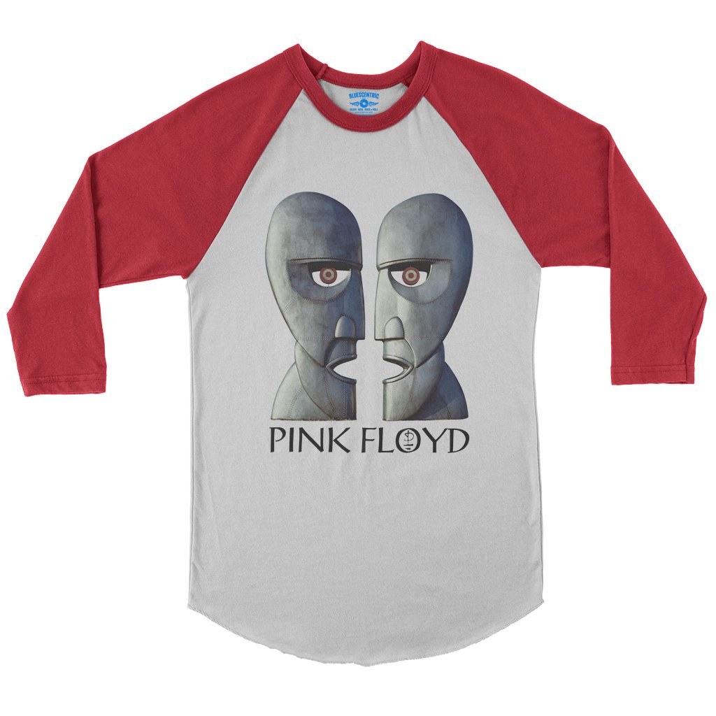Pink Floyd Division Bell Album Cover Baseball T-Shirt in White Red