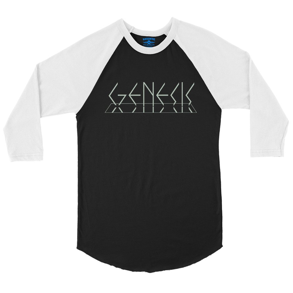 Genesis Lamb Logo Baseball T-Shirt in Black White