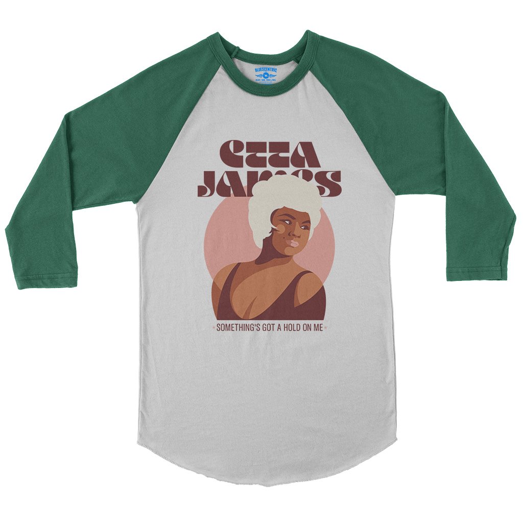 Etta James Sunshine Baseball T-Shirt in White Kelly