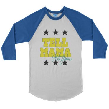 Etta James Tell Mama Signature Baseball T-Shirt in default
