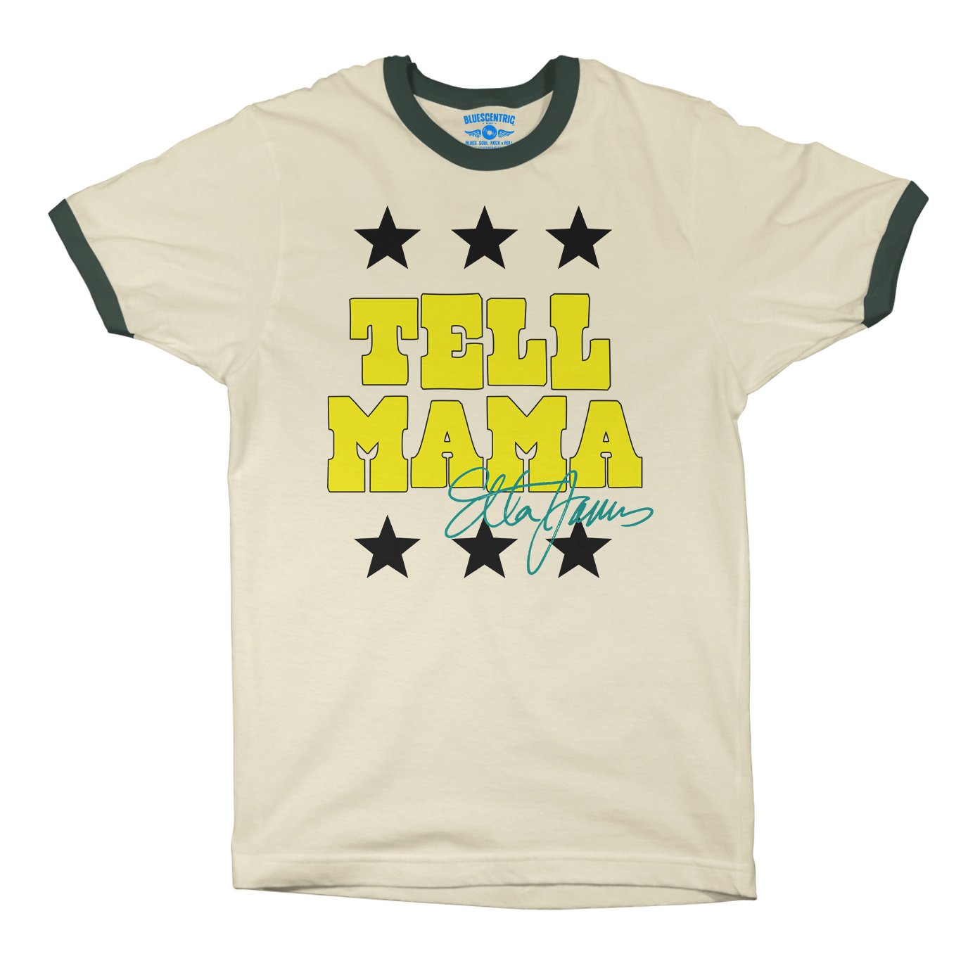 Etta James Tell Mama Signature Ringer T-Shirt in default