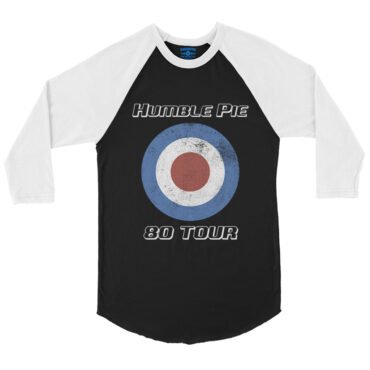 Humble Pie 80 Tour Target Baseball T-Shirt in default