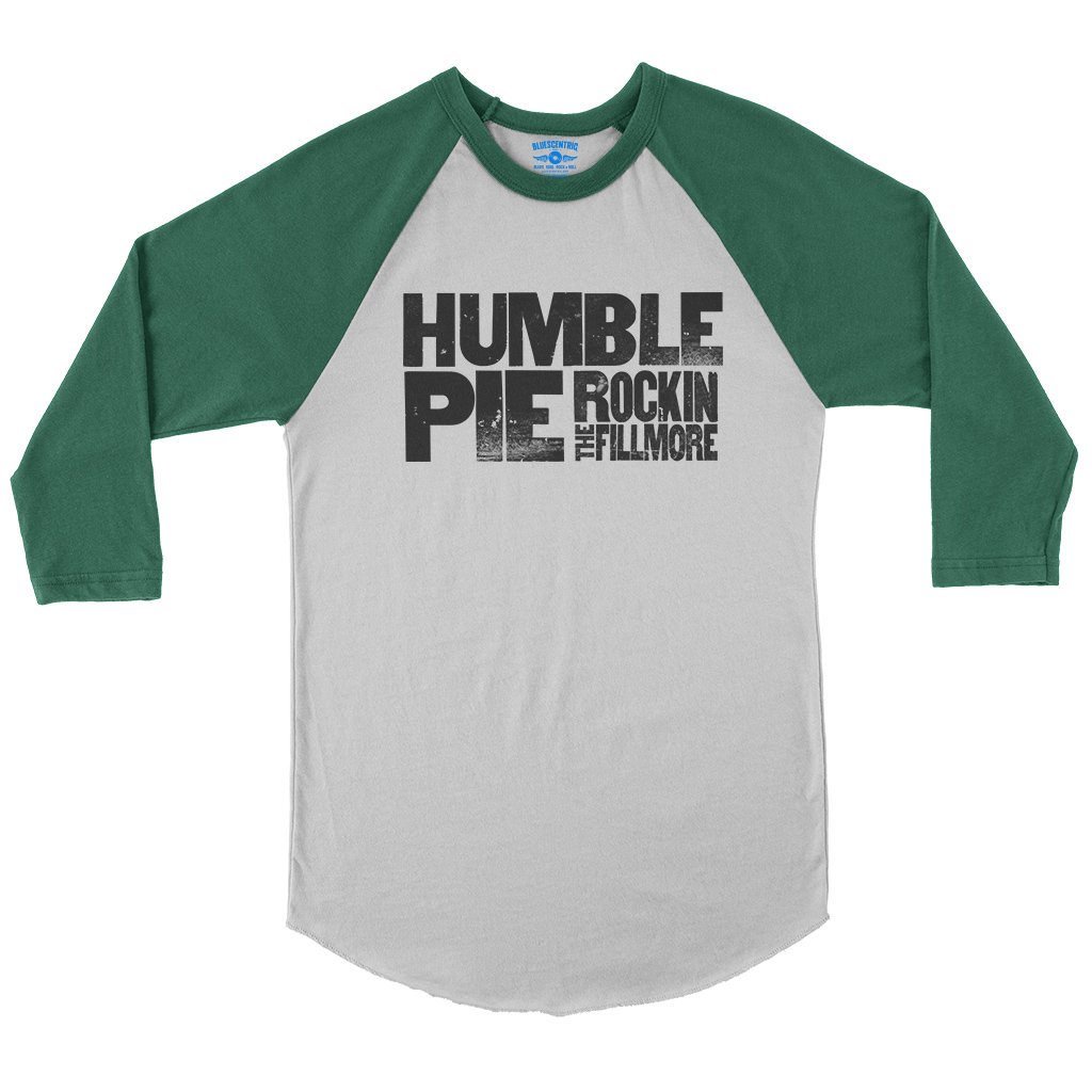 Ltd. Edition Humble Pie Rockin’ The Fillmore Baseball T-Shirt in White Kelly