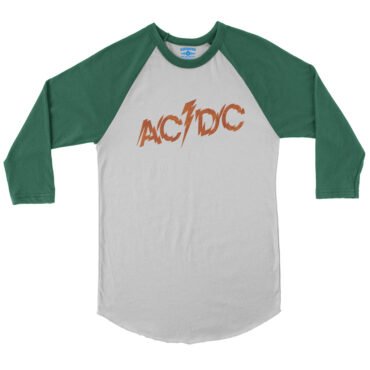 AC/DC Fiery Logo Baseball T-Shirt in default