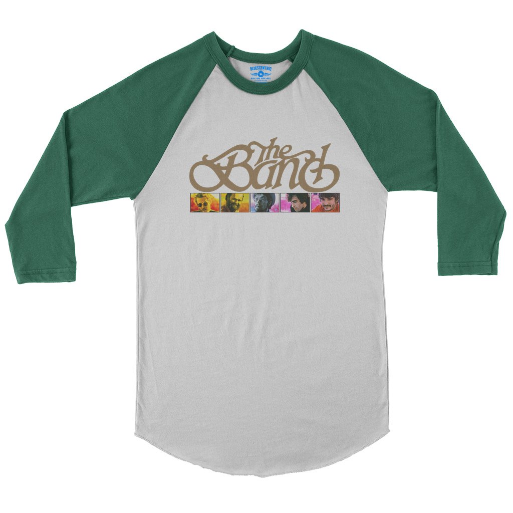 The Band Color Landy Photo Baseball T-Shirt in White Kelly