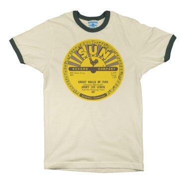 Sun Records Jerry Lee Lewis Great Balls of Fire Ringer T-Shirt in default
