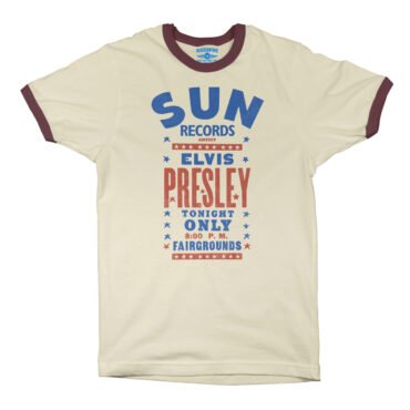 Sun Records Elvis Live at Tupelo Ringer T-Shirt in default