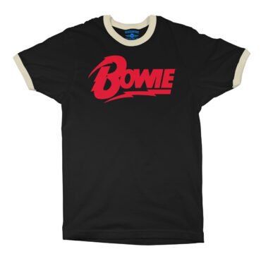 Red David Bowie Diamond Logo  Ringer T-Shirt in default