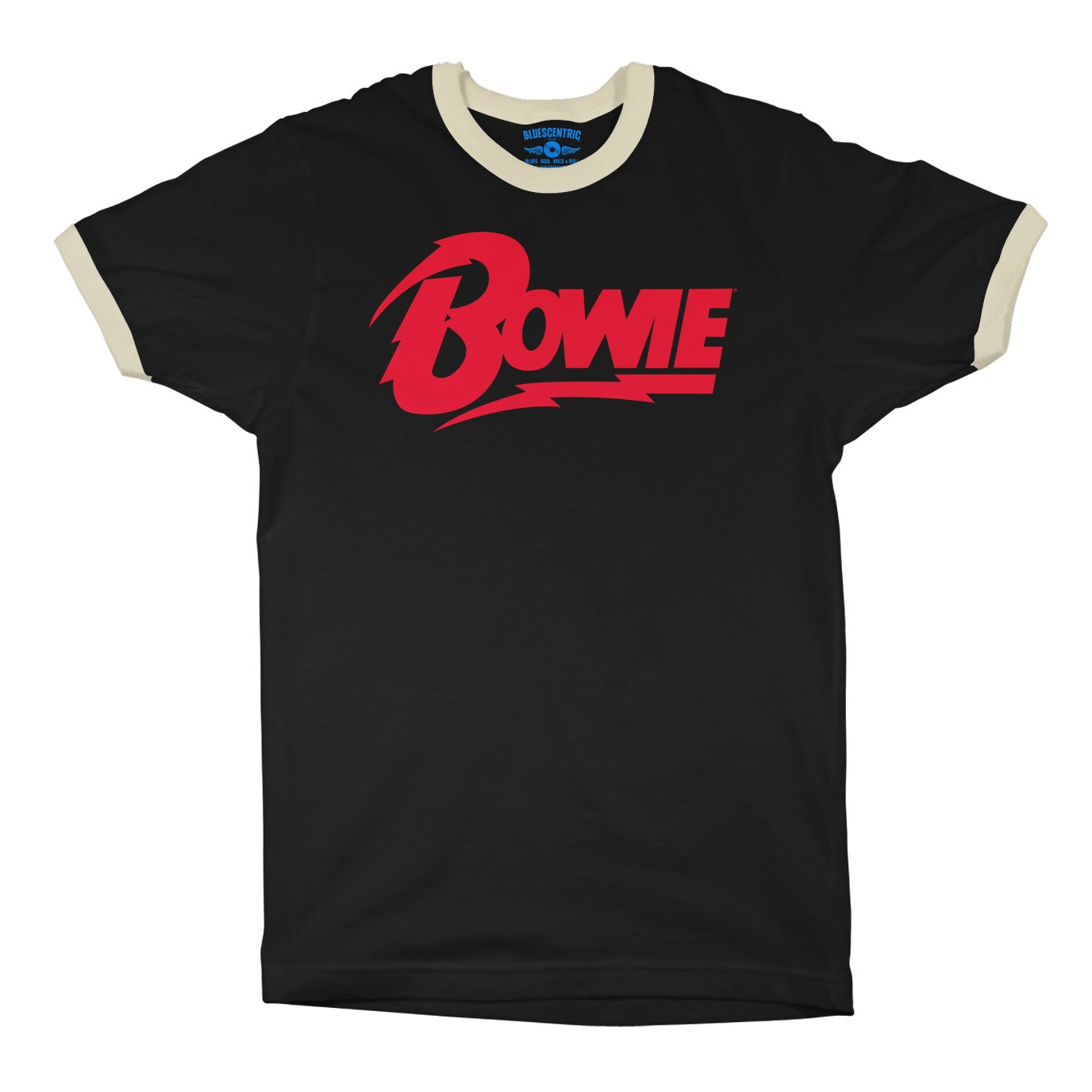 Red David Bowie Diamond Logo Ringer T-Shirt in default
