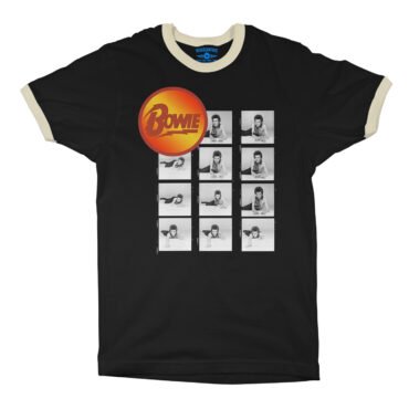 David Bowie Photo Roll Ringer T-Shirt in default