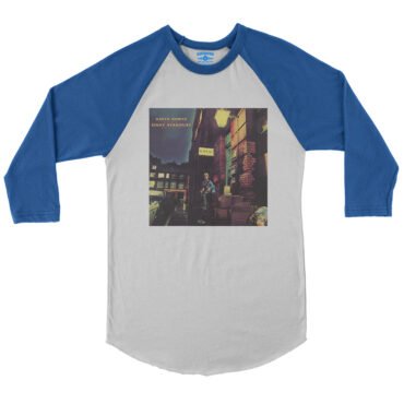 David Bowie Ziggy Stardust Album Cover Baseball T-Shirt in default