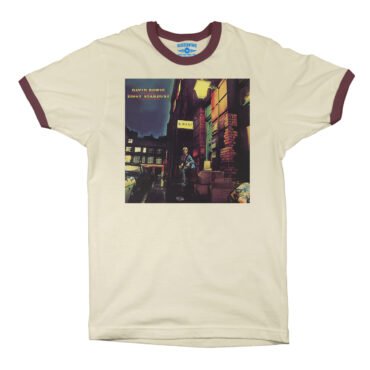 David Bowie Ziggy Stardust Album Cover Ringer T-Shirt in default