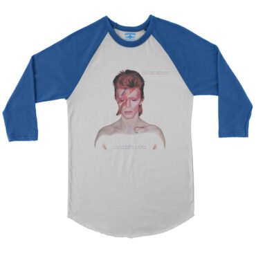 David Bowie Aladdin Sane Album Cover Baseball T-Shirt in default
