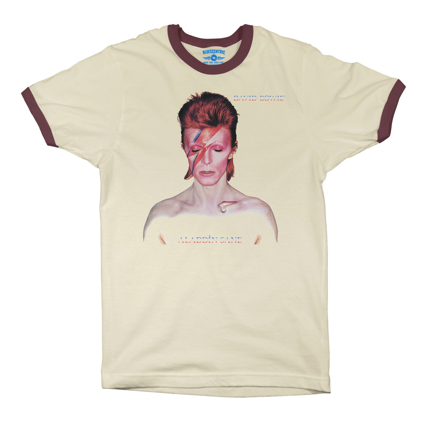 David Bowie Aladdin Sane Album Cover Ringer T-Shirt in default