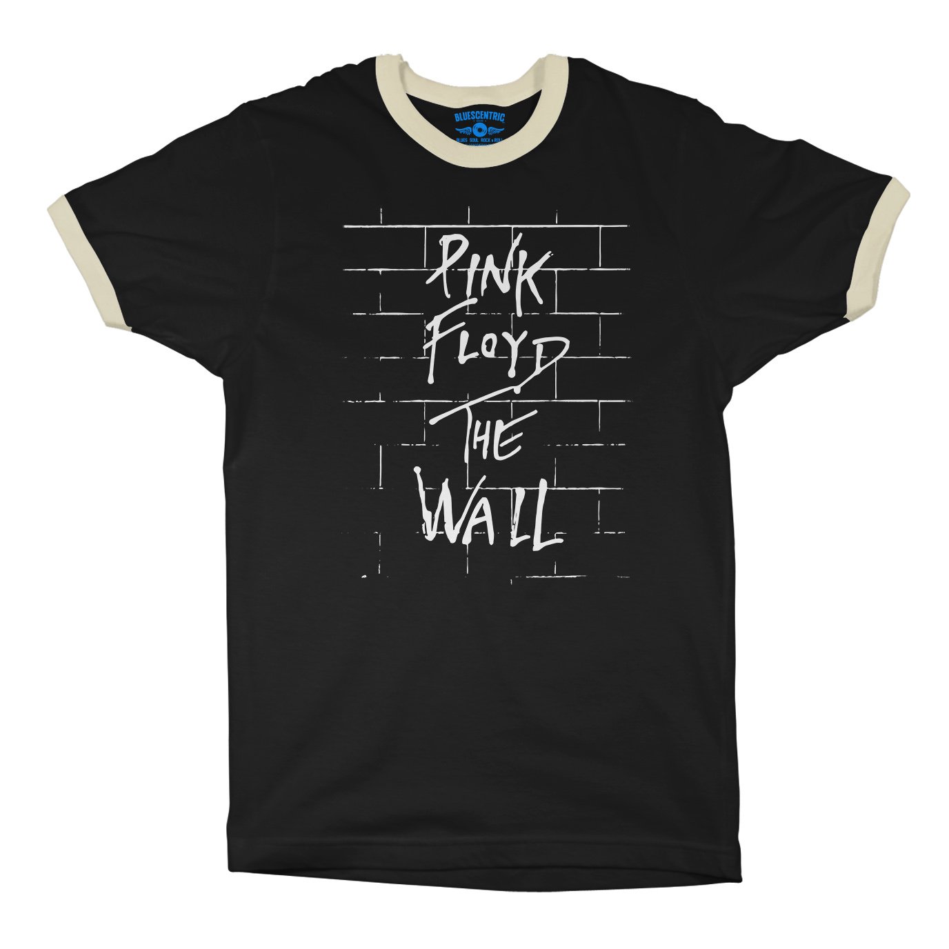 Pink Floyd The Wall Album Cover Ringer T-Shirt in Black Natural