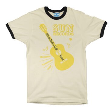 Sun Records Halftone Guitar Ringer T-Shirt in default