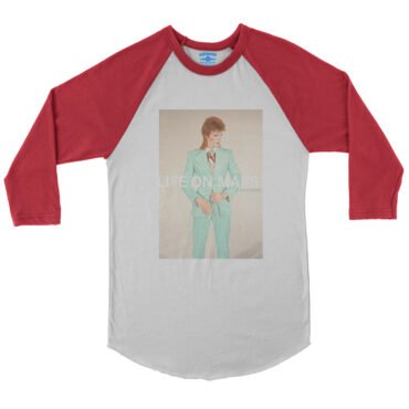 David Bowie Life on Mars? Baseball T-Shirt in default