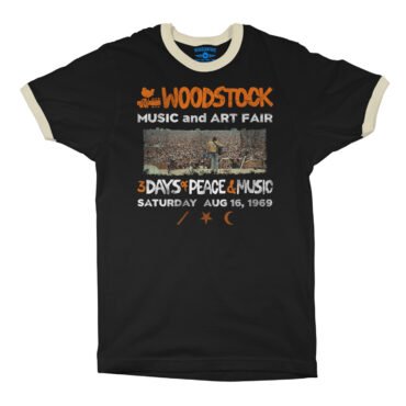 Woodstock Ticket & Symbol Shirt Ringer T-Shirt in default
