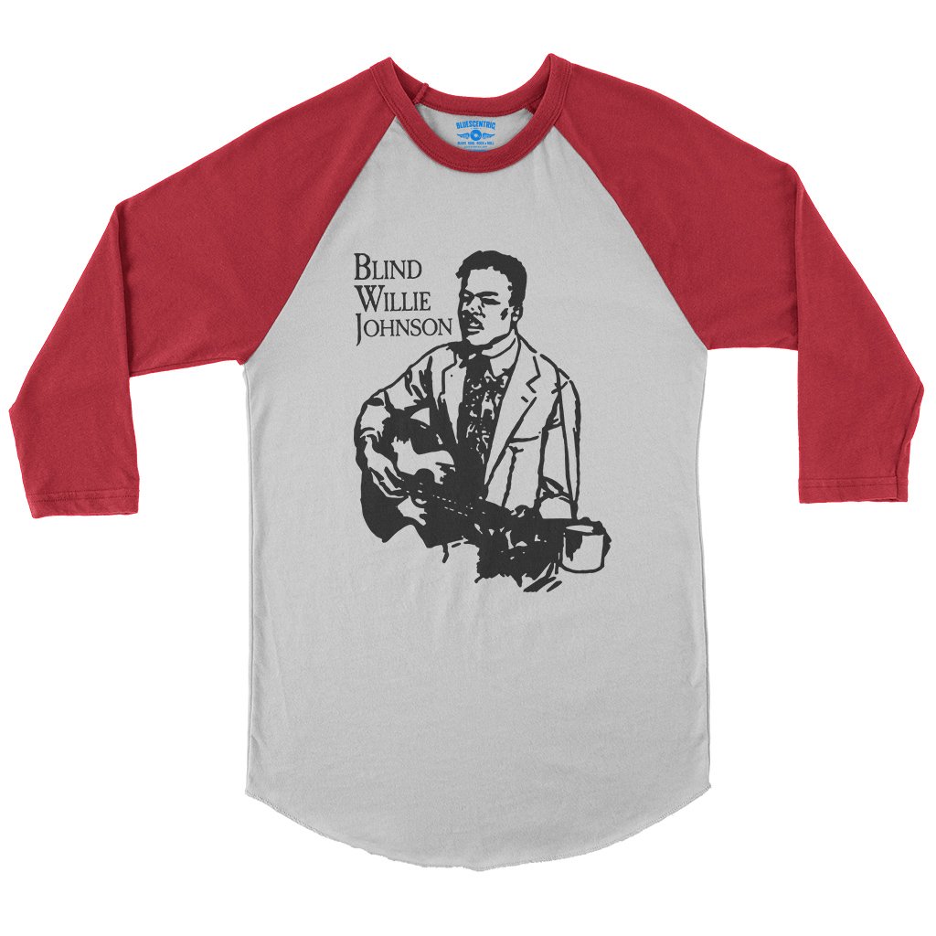Blind Willie Johnson Line Cut Baseball T-Shirt in default