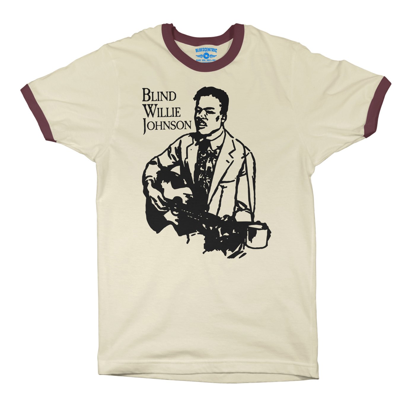 Blind Willie Johnson Line Cut Ringer T-Shirt in default