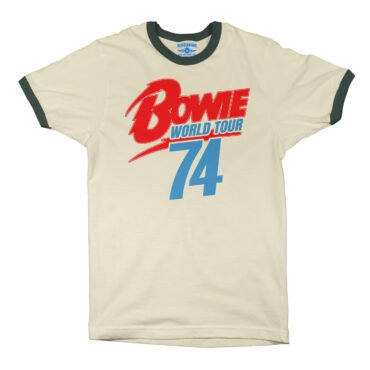 David Bowie ’74 Vintage Tour Ringer T-Shirt in default