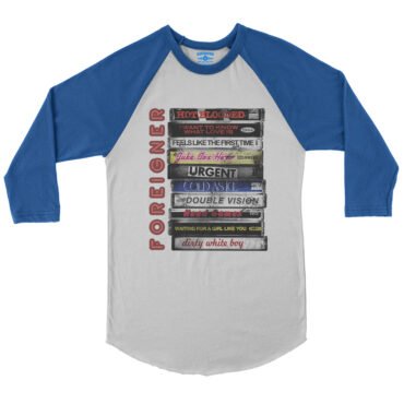 Foreigner Tape Stack Baseball T-Shirt in default