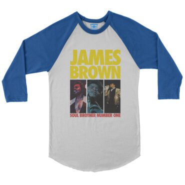 James Brown Soul Brother #1 Collage Baseball T-Shirt in default