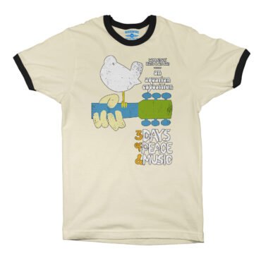 Woodstock Festival Poster Ringer T-Shirt in default