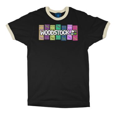 Woodstock Rainbow Concert Ticket Ringer T-Shirt in default