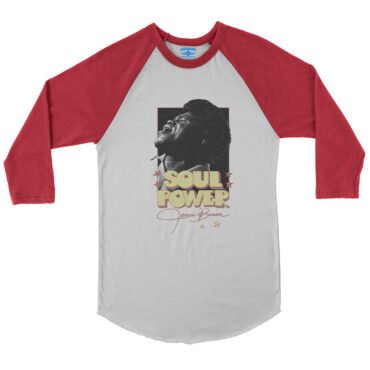 James Brown SOUL POWER Baseball T-Shirt in default