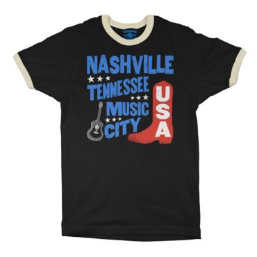 Nashville Music City USA Ringer T-Shirt in default