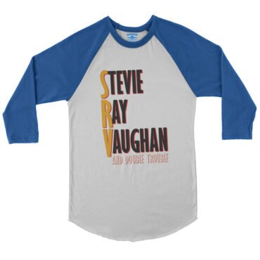 Stevie Ray Vaughan Tilted Double Trouble Baseball T-Shirt in default