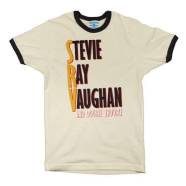 Stevie Ray Vaughan Tilted Double Trouble Ringer T-Shirt in default