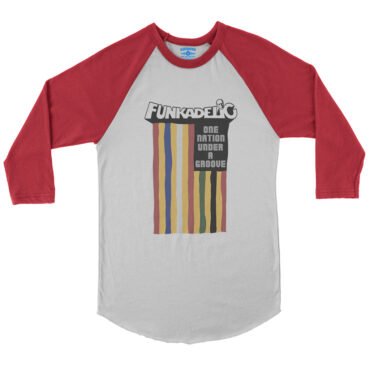 Funkadelic One Nation Under a Groove Flag Baseball T-Shirt in default