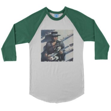 Stevie Ray Vaughan Texas Flood Album Cover Baseball T-Shirt in default