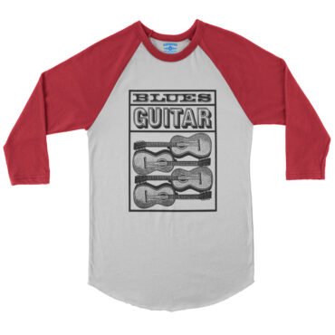 Blues Guitar Baseball T-Shirt in default