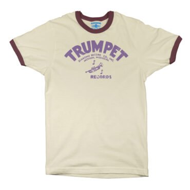 Distressed Trumpet Records Ringer T-Shirt in default