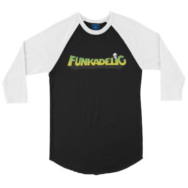 Green and Yellow Funkadelic Logo Baseball T-Shirt in default