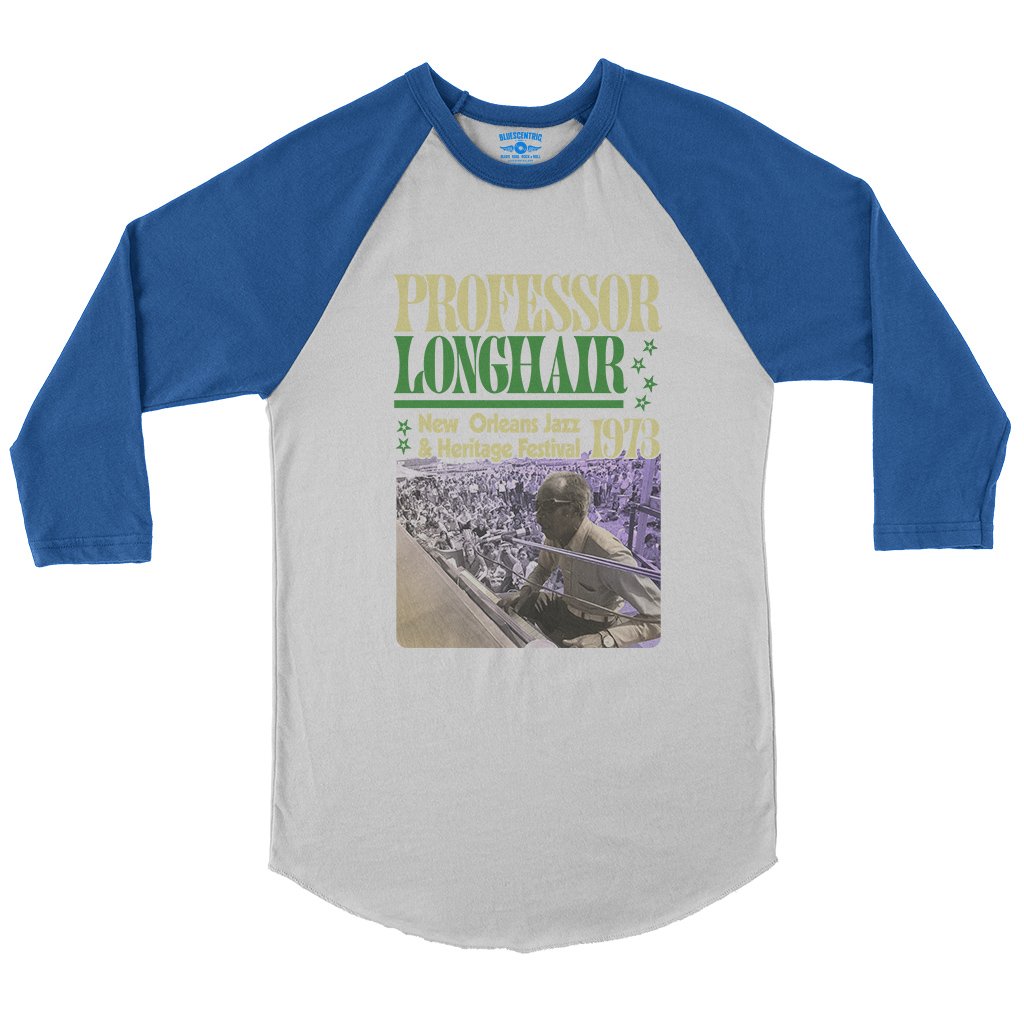 Professor Longhair Jazz Fest Baseball T-Shirt in default