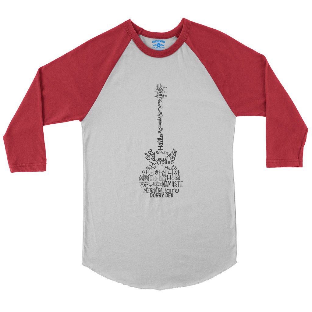 Music is Universal Guitar Baseball T-Shirt in default