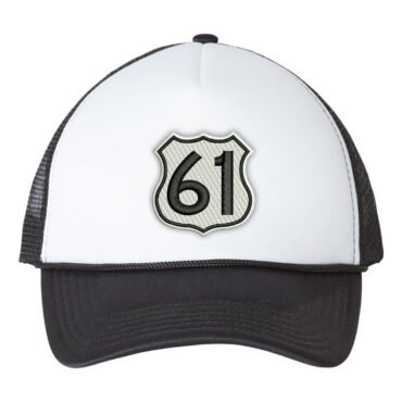 Highway 61 Hat - Trucker White & Black | Blues Music & Bob Dylan Style
