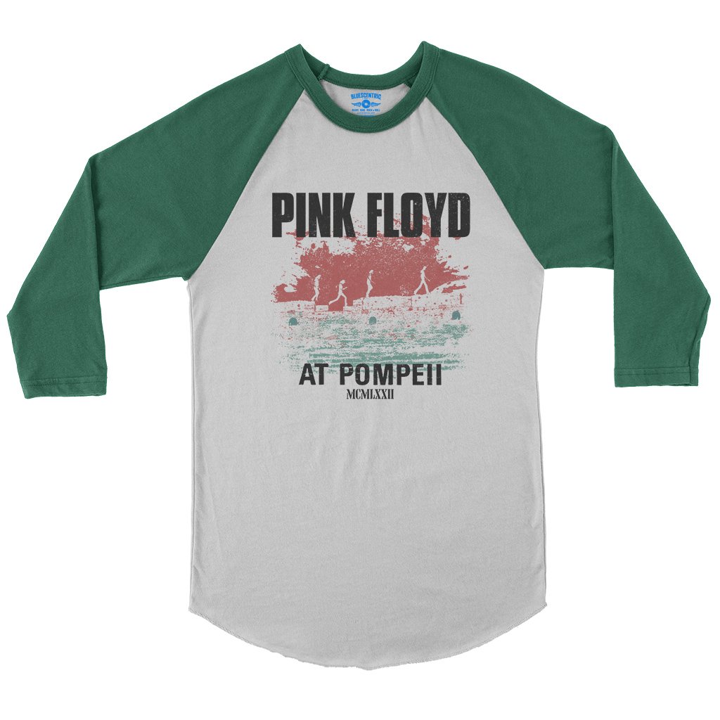Pink Floyd Pompeii Baseball T-Shirt in White Kelly