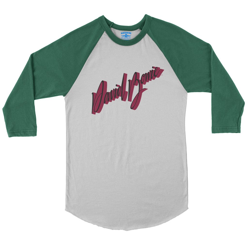 David Bowie Young Americans Baseball T-Shirt in White Kelly