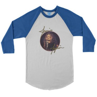 Janis Joplin Singing Baseball T-Shirt in default